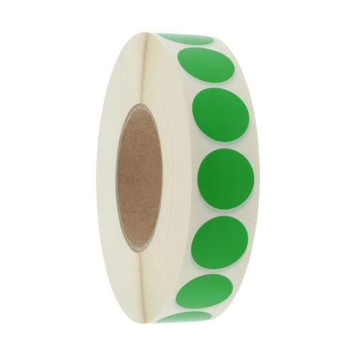 Rund 30 mm grön 1000 st/rl