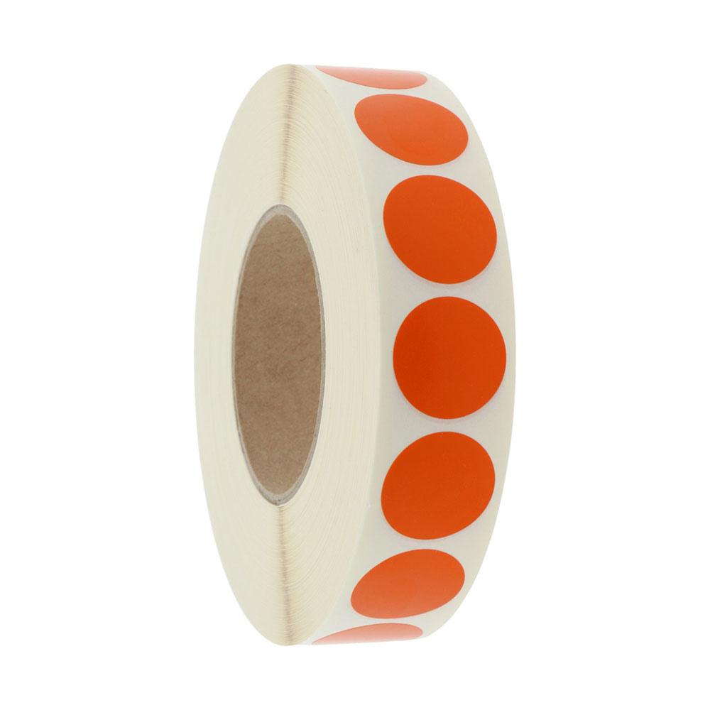 Rund 30 mm orange 1000 st/rl