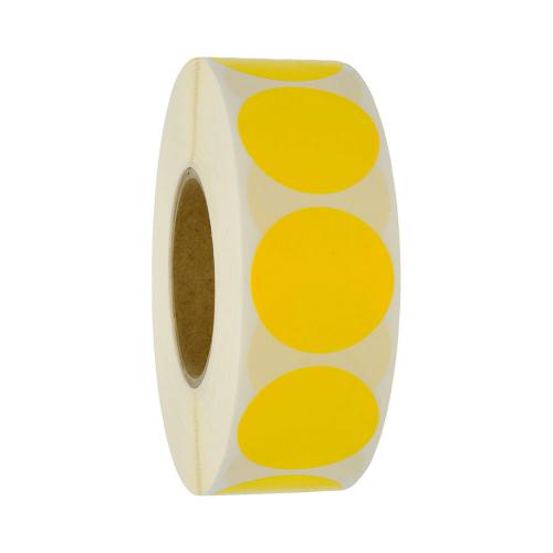 Rund 50 mm gul 1000 st/rl