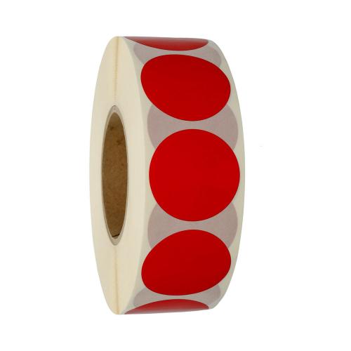 Rund 50 mm röd 1000 st/rl