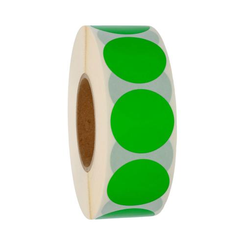 Rund 50 mm grön 1000 st/rl