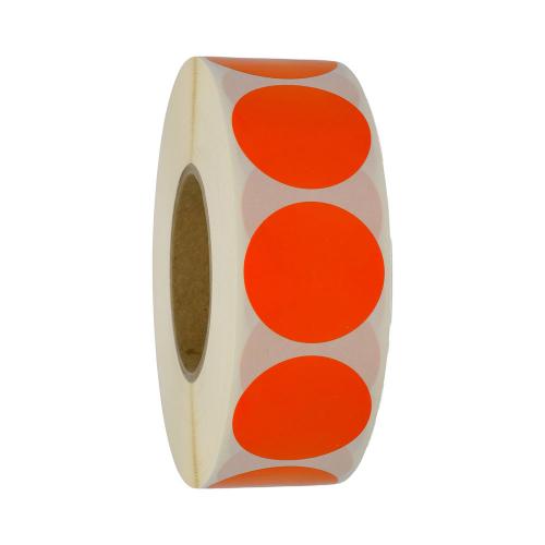 Rund 50 mm orange 1000 st/rl