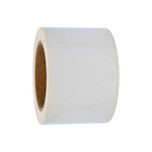 Rund 75 mm vit 500 st/rl