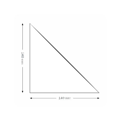 Hörnficka 140x140 mm 100 st/fp
