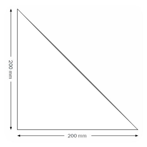 Hörnficka 200x200 mm 100 st/fp