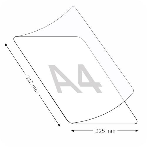 Lamineringskort A4 225x312 mm 25 st/fp