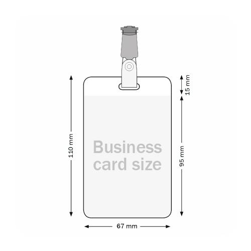 ID kortsficka 67x95/110 mm 100 st/fp