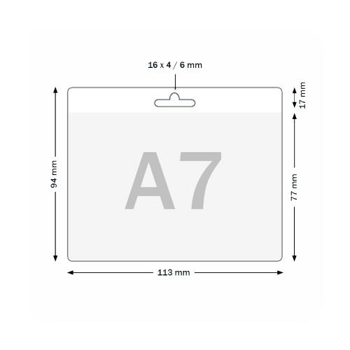 ID ficka A7 113x77/94 mm 100 st/fp