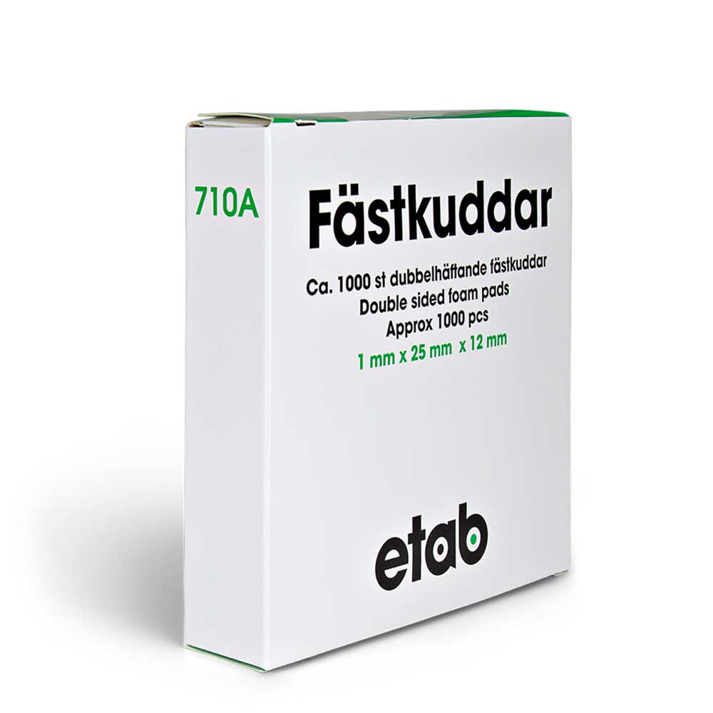 Fästkuddar 25x12 mm 1000 st/fp