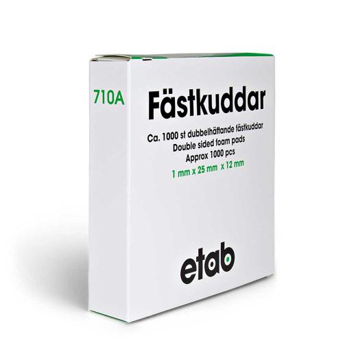 Fästkuddar 25x12 mm 1000 st/fp