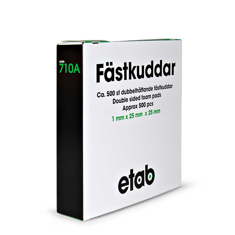 Fästkuddar 25x25 mm 500 st/fp