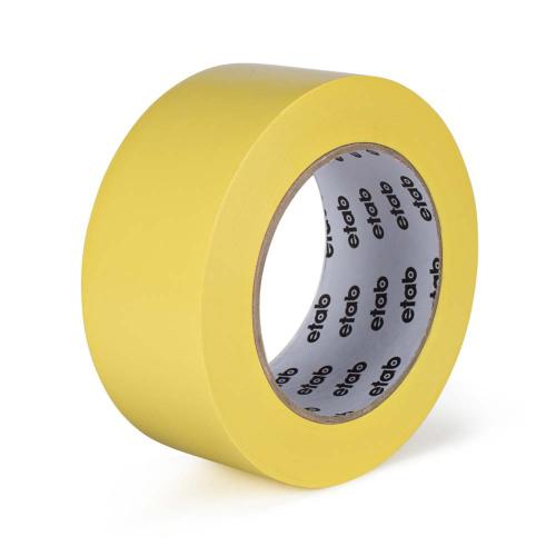 Golvlinjetejp 50 mm x 33 m gul hårdhäftande