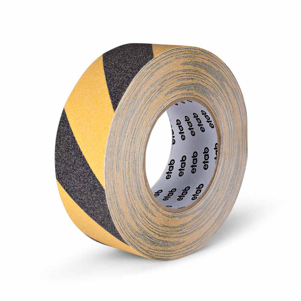 Halkskyddstejp 50 mm x 15 m gul/svart