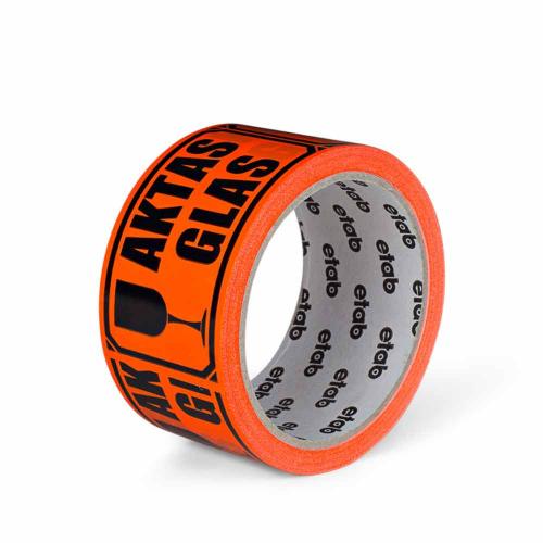 Signaltejp Aktas glas 50 mm x 33 m fluor orange 6 rl/fp