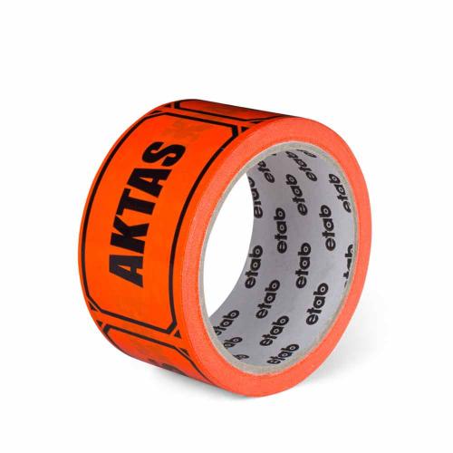Signaltejp Aktas 50 mm x 33 m fluor orange 6 rl/fp