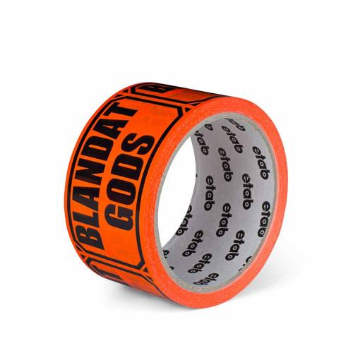 Signaltejp Blandat gods 50 mm x 33 m fluor orange 6 rl/fp