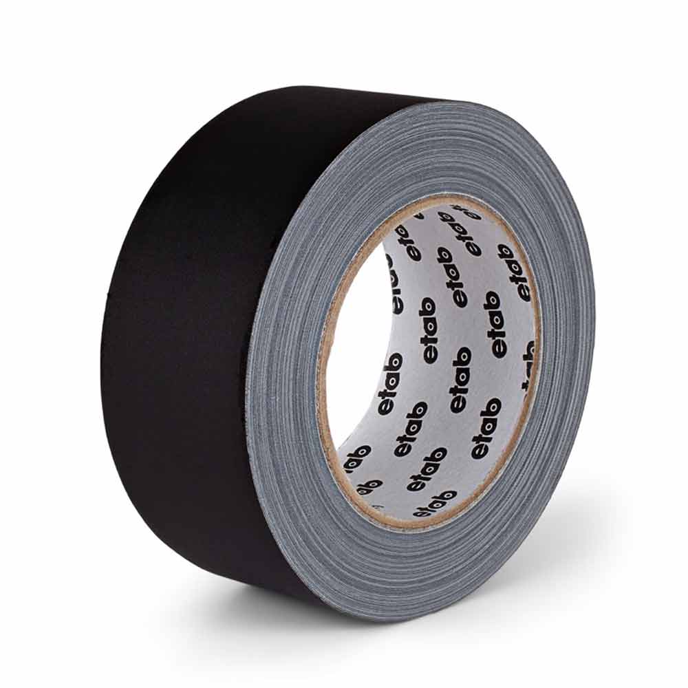 Teater & scentejp 50 mm x 25 m svart matt gaffer vävtejp