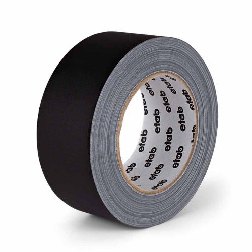 Teater & scentejp 50 mm x 25 m svart matt gaffer vävtejp