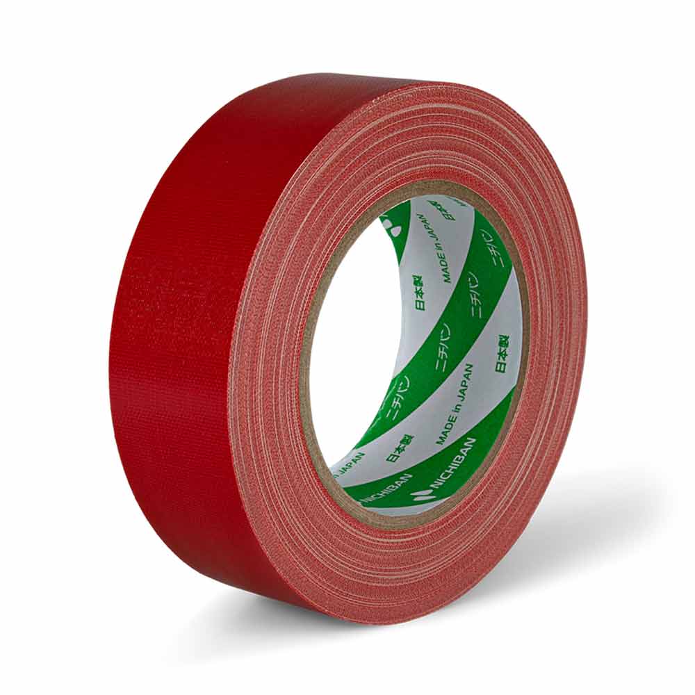 Vävtejp Nichiban 38 mm x 25 m röd