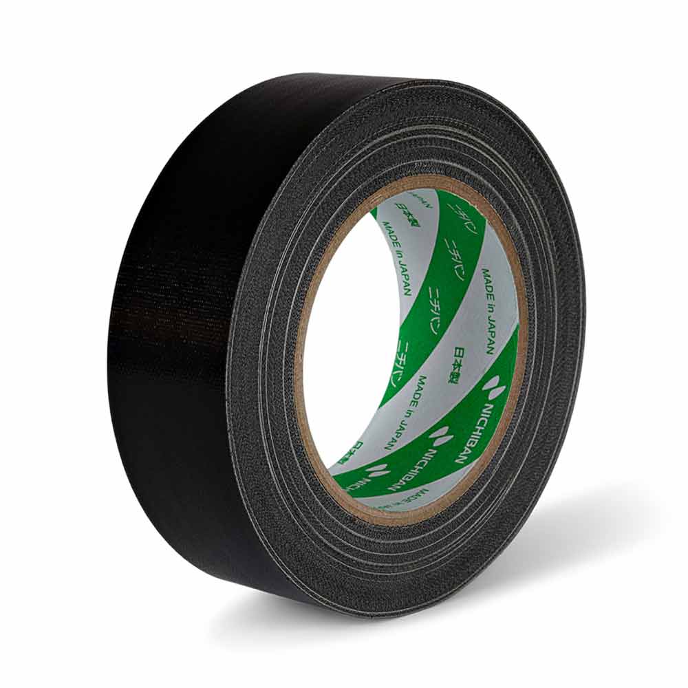 Vävtejp Nichiban 38 mm x 25 m svart