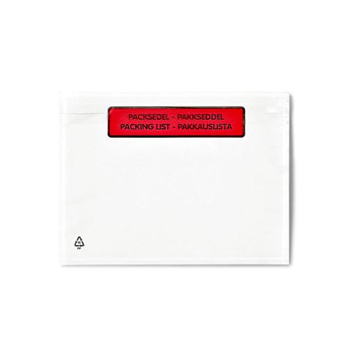 Packsedelskuvert A6 165x110/175x140 mm 1000 st/fp
