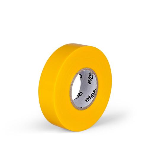 Plasttejp 19 mm x 20 m gul 10 rl/fp