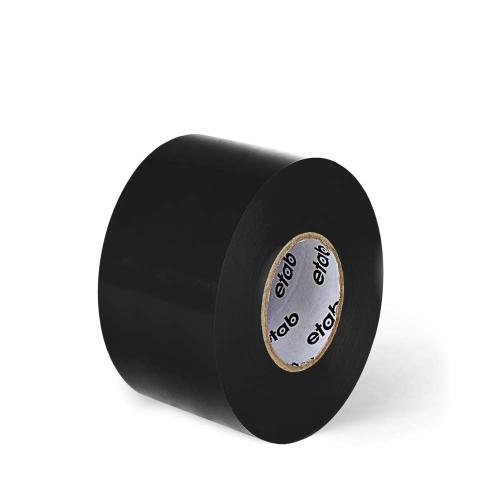 Plasttejp 38 mm x 20 m svart 5 rl/fp