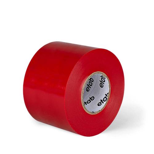 Plasttejp 50 mm x 20 m röd 5 rl/fp