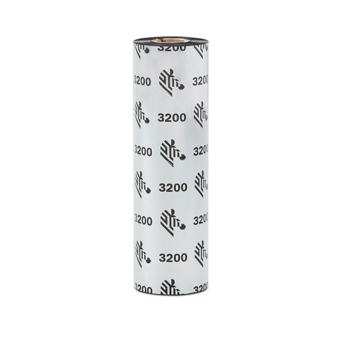 TT folie Zebra 3200 Vax/harts 110 mm x 74 m, svart, 5 rl/fp