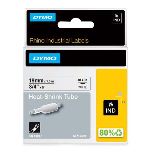 Dymo Rhino 19 mm svart på vit