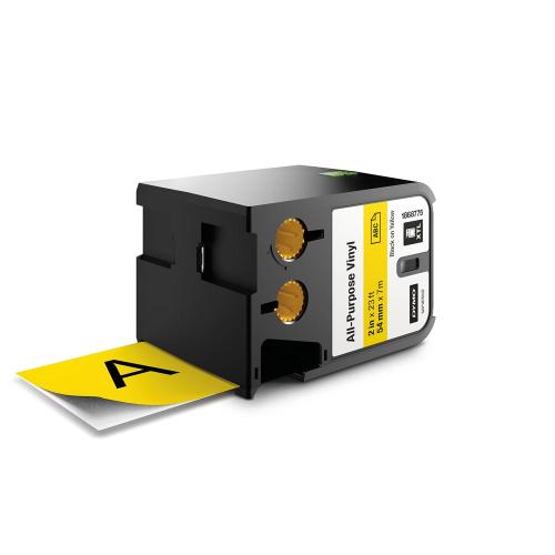 Dymo XTL 54 mm svart på gul