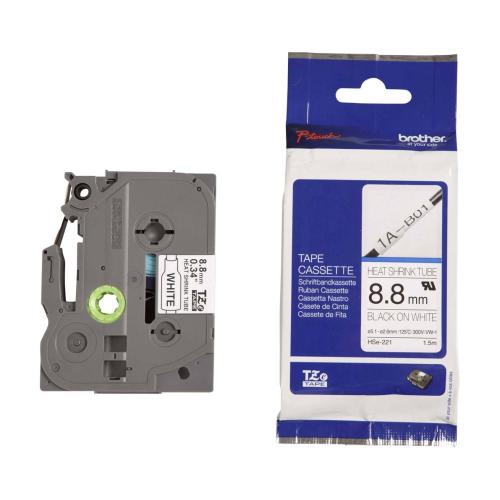 HSE-221 krympslang 8,8 mm svart på vit