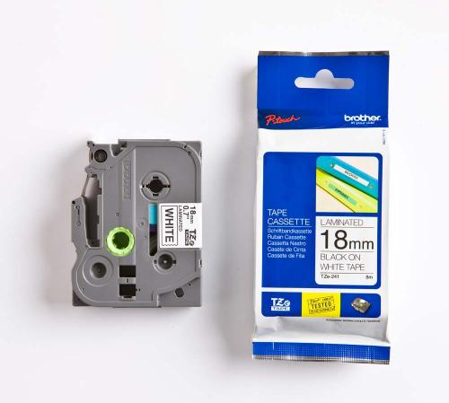TZE-241, 18 mm svart på vit