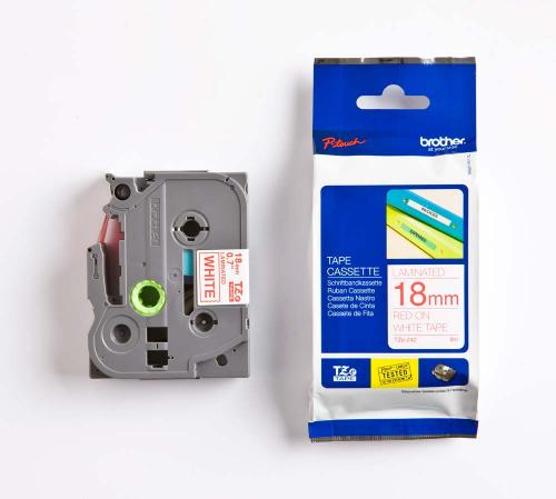 TZE-242, 18 mm röd på vit