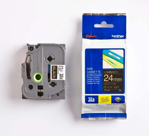 TZE-354, 24 mm guld på svart