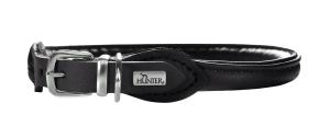 Hunter Round & Soft elk petit halsband svart 37cm
