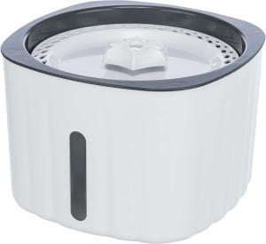 Vattenfontän Flower, Plast, 2l, Vit/grå