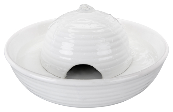Vattenfontän Vital Flow Mini, keramik, 0,8L, vit