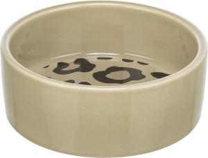 Trixie Keramikskål Leo, 0,3 l/ø 12 cm, brun