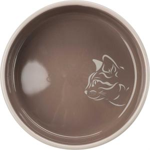 Kattskål för kortnosiga, keramik, 0,3L 15cm