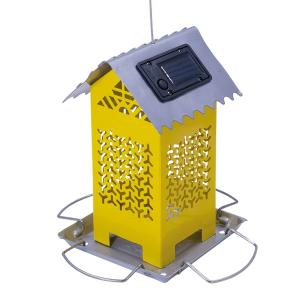 Nobby Vildfågel Foderautomat LED, Gul, 13x13x18,5cm