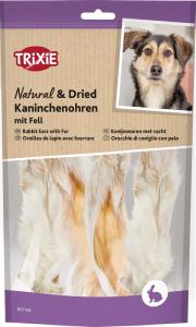 Trixie Kaninöron med päls, 100g