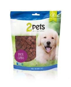 2Pets Dogsnack Duck Cubes, 400g