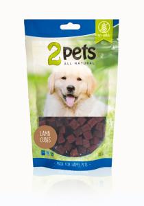 2Pets Dogsnack Lamb Cubes, 100g