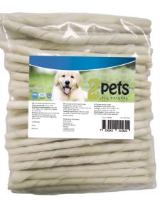 2Pets 100st Tuggpinne Vit ca 12,5cm 6mm