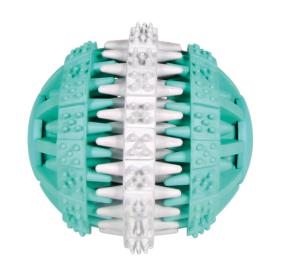 Trixie Denta Fun, boll m mintsmak, naturgummi, ø 6 cm
