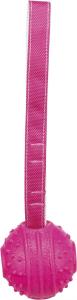 Trixie Soft & Strong boll med rem, TPR, 29 cm, rosa