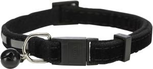 Katthalsband m snabblås, ställbar. Bjällra, reflex, sammet, bl färger