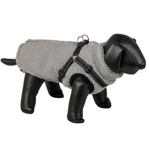 Nobby Dog Coat PLIS 2 in 1 grå, 23cm
