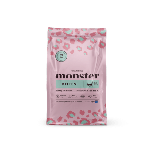Monster Cat GF Kitten 400g Turkey/Chick